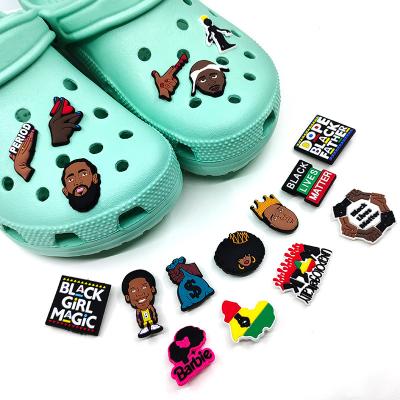 China Wholesale Custom Rubber Anime Rabbit Houston Puerto Rico Clog Charm PVC Halloween Bad Clog For Fang Charms 2022 HYB for sale