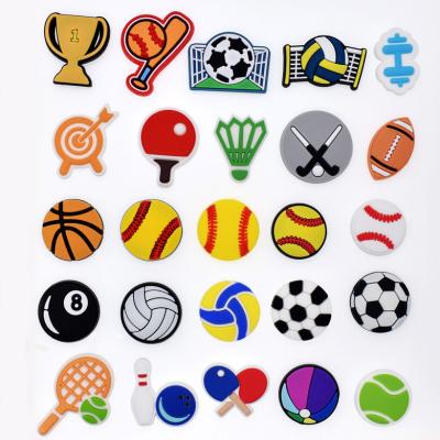 China Soft Plastic Removable Shoe Buckle Cartoon Ball PVC Shoe Buckle Hole Shoe Decoration for sale