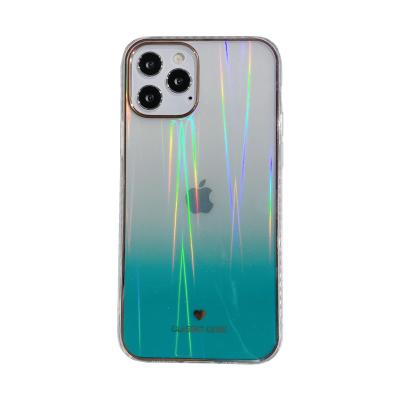 China Fashion Girls Anti-drop Hard Case Clear Holographic Rainbow Cell Phone Case For Iphone 7 8 Plus 11 Xs Xr 12 Pro Phone Cover Iphone13 for sale