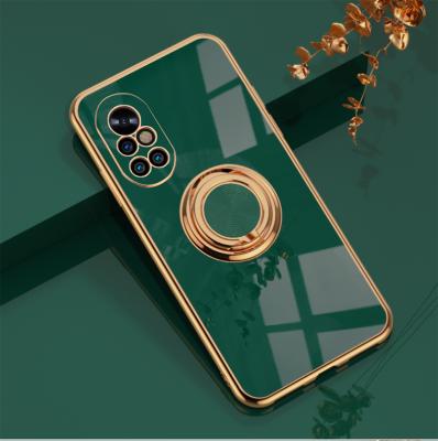 China parchute plated frame with metal texture brings gloss and beauty with Ring Holder Stand For Huawei nova 8 Se P40 mate 40 pro honor for sale