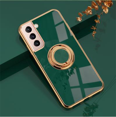 China parchute plated frame with metal texture brings gloss and beauty with Ring Holder Stand For Samsung 21 A42 A52 A72 Note20 S21FE for sale