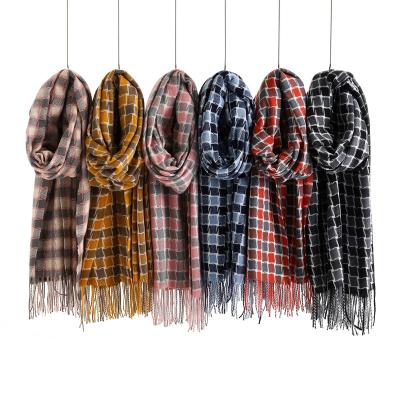 China New Arrivals Comfortable Cashmere Winter Felling Soft Warm Blanket Scarves For Women Shawl for sale