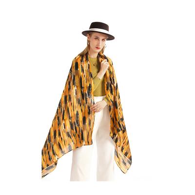 China Newest Scarf Fashion Design With Autumn Printing Polyester Scarf For Women High Quality Scarves And Shawls for sale