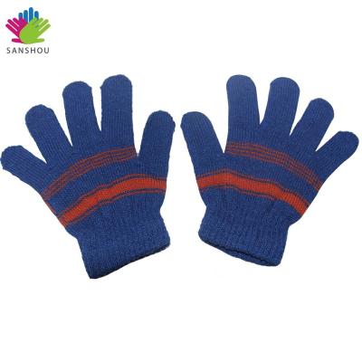 China Size Verified Custom Kids Knitted Soft Acrylic Winter Girl Ski Warm Magic Gloves Boy for sale