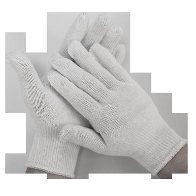 China Protect Hand 50g One Pair Cut Resistant Cotton Knitted Yarn Contact Hand Safety Machine Work Gloves for sale