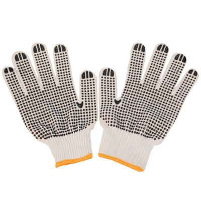 China SANSHOU PVC Dots Custom Extreme Heat Resistant Industrial Cotton Fiber Work Safety Gloves for sale