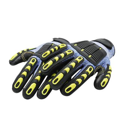 China Excellent Anti-Puncture And Anti-Cut Performance SANSHOU TPR Industrial Oilfield Cut Heavy Duty Shock Proof Mechanic Construction Gloves for sale