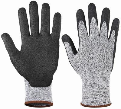 China Factory Direct Selling Anti-Slip Cost Effective Cut Heavy Duty Safety Latex Coated Work Gloves for sale