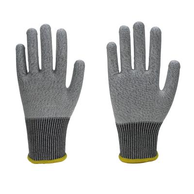 China Anti-Slip HPPE Knitted Food Class 5 Cut Resistant Working Gloves For Supermarket for sale