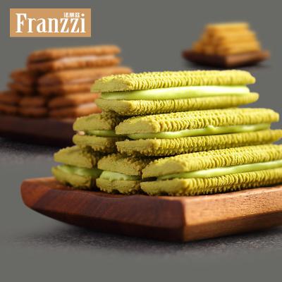 China Wholesale Natural Sunssi 115G Franzzi Chocolate Biscuits Flavor Dark Matcha Mousse Ritz Cheese Sandwich Biscuits for sale