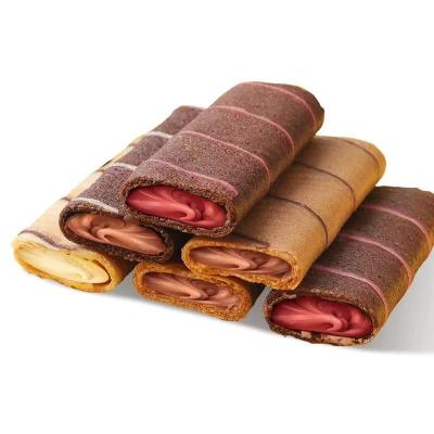 China Sunssi Factory Price 180G Franzzi Rolls Normal Crispy Wafer Soy Milk Sandwich Cookies Oreo Twist Wheels Healthy Cookies for sale