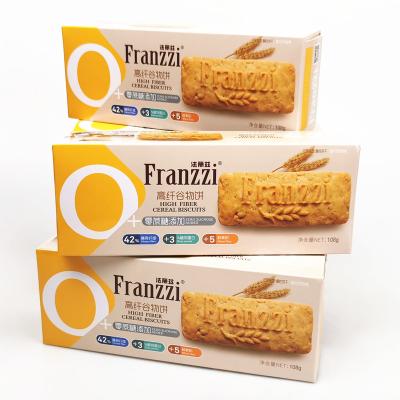 China Sunssi Factory 108G Franzzi Healthy Fiber Cereal Low Fat Wholesale High Cereal Biscuits For Weight Loss for sale