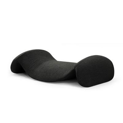 China Slow Rebound M Shape Lumbar Pillow Gray Memory Foam Backrest Cushion for Pregnant Women for sale