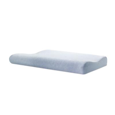 China Long Low Slim Slow Sleep Pillow Blue Memory Bounce Memory Foam Spine Cervical Pillow For Home for sale