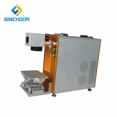 China Portable Laser Fiber Laser 20w Laser Fiber Optic Metal Color Marking Machine for sale