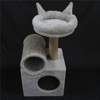 China Longnew Pet Designer Small Cat Tree Parts Scratching Post Katzenkratzbaum Removable Bed Tower Cat Scratch Tree Cover for sale