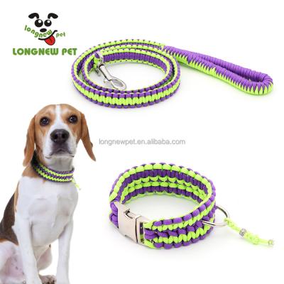 China Viable Parachute Dog Collar and Leash Set Hot Selling Cool Dog Collar For Any Dog for sale