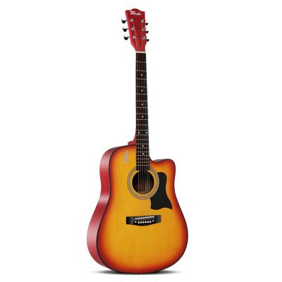 China Acoustic Guitars RP Guitar Neck Low Price Sunburst 985*440*140*120mm Impeccable Beginner Acoustic Guitars for sale