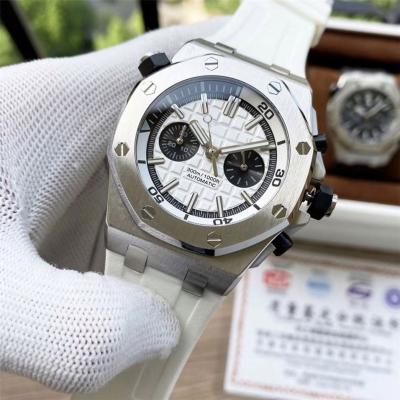 China Original Luxury Classic Mechanical Automatic Glass Logo Green Quality Watch From Guangzhou Hip Hop Silicone Alloy Clock Auto Date for sale