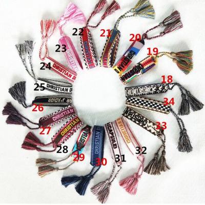 China Handmade CLASSIC Wholesale Colorful Cotton, Woven Custom Braided Bracelet Friendship Width Bracelet for sale