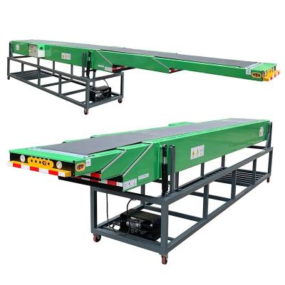 China Heat Resistant Wholesale Roller Loading System Extendable Manufacturer Unloading Mobile Telescoping Telescopic Belt Conveyor for sale