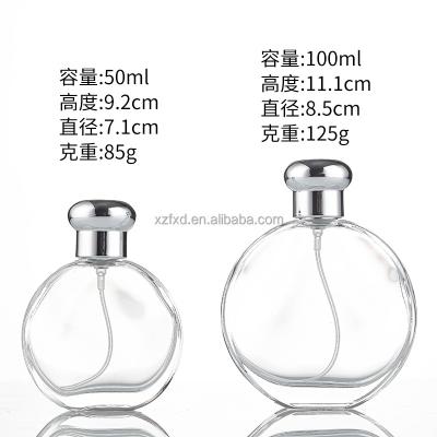 China Wholesale 50ml 100ml Oil Nerfume Spray Empty Glass Pump Perfume Bottles Cosmetic Factory New Glass Bottle for sale