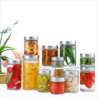 China Food Factory Outlet Spot 75ml 100ml 180ml 280ml 380ml Food Honey Jam Can Canned Nuts Kernels Pickle Glass Jar for sale