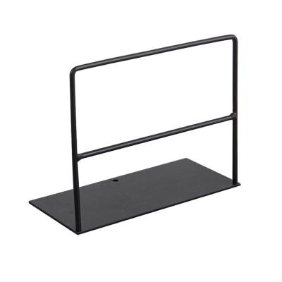 China Modern Simple Metal Desk Shelf Desk Bookend Wrought Iron Office Decorative Bookends for sale