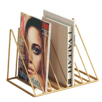 China High Quality Minimalist Decorative Bookends Metal Book Ends Bookends Triangle Shelf Bookends Home Office Bookends for sale