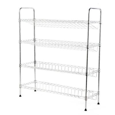 China Newest Family Use Metal Shoe Rack Expandable Cheap Shoe Storage Organizer for sale