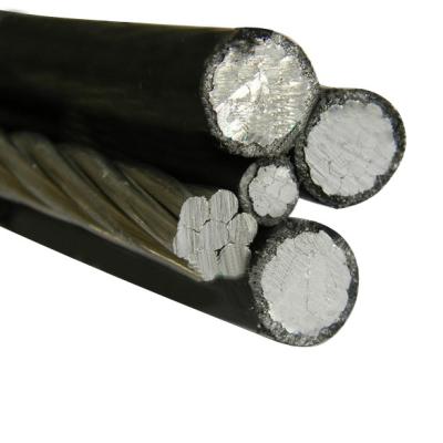 China Aerial 0.6/1KV PVC Insulated Aerial Cable 3*35+1*25+1*16mm ABC Cable ABC Cable Wire for sale