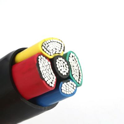 China 0.6/1kV 4x240+1x120 mm 4+1 Core Copper Cable Underground Square Application Multicore Instrumentation Cable for sale