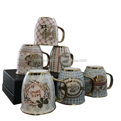 China Viable Mugs Manufacturers Fine Porcelain Metal Ceramic Electric Cup Coffee Mugs With Printed Logo for sale