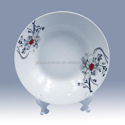 China Cheap Sustainable Porcelain Restaurant Dinner Dishes Ceramic Set Plates Serving Dinner for sale