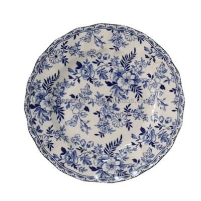 China Sustainable Luxury Dishes Sets Porcelain Vintage British Ceramic Dinner Dish Sets for sale