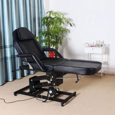 China Modern hot sale luxury electric tattoo bed black tattoo chair furniture. for sale