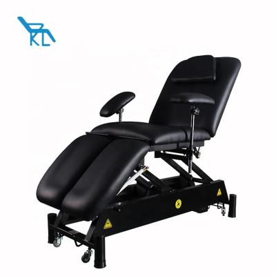 China Modern Electric Tattoo Chair With Motor Slipt Leg Tattoo Chair for sale