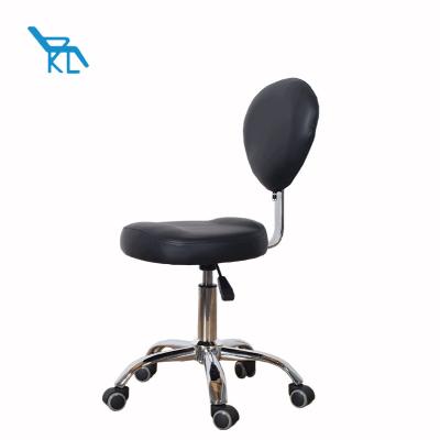 China Contemporary Wholesale Waist PU Beauty Salon Stool Adjustable Leather Beautician Stool for sale