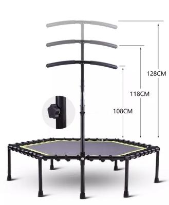 China Fitness Mini Fitness Trampoline Indoor Kid Rebounder For Adults Best Urban Cardio Trainer Max Limit Jump Fitness Workout 330 Pounds for sale