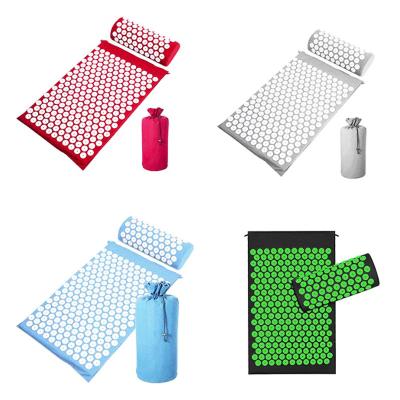 China YOGA Gym Yoga Massage Acupuncture Mat Acupressure Mat With Pillow and Bag for sale