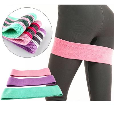 China Custom YOGA Logo Exercise Fabric Resistance Yoga Gathers/Body Loop Shaping Booty Bands for sale