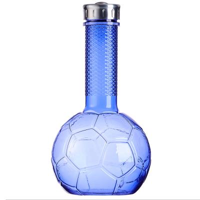 China 1500ML Sports Football Dumbbell Shape PETG Sports Water Bottle SPORT Drinking Water Bottle With Stainless Steel Lid for sale