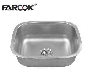 China Without Faucet Commercial Single Stainless Steel Portable Sink For Kitchen for sale