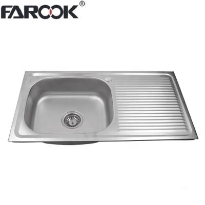 China Without Faucet Export Indonesia Stainless Steel Kitchen Sink for sale