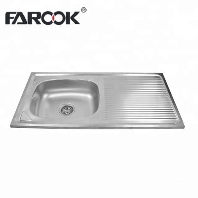 China Without Faucet 1 Meter Sinks Popular Single Bowl With Drain Kitchen Sink for sale