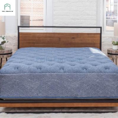 China 100% polyester cover luxury mattress pocket spring gel memory foam foldable and wholesale production cover in a box for sale