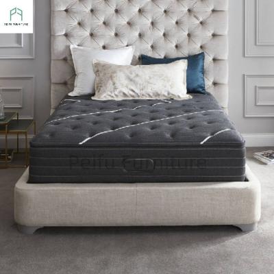 China Foldable Production And Wholesale Mattress King Queen Size Hotel Pillow Top Latex Foam Spring For Bed Mattress Sets In A Box for sale