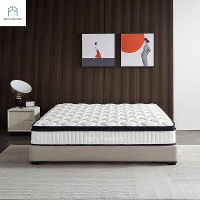 China Foldable High Quality Mattresses Pocket Spring Gel Memory Foam High Density Hotel Bed Mattress With Natural Latex Vacuum Packing In Box for sale