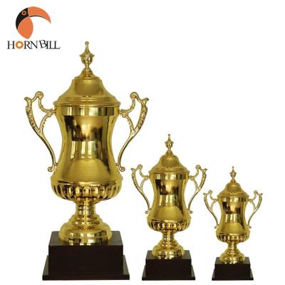 China Cheap Promotional China Sports Metal Marathon Running Trophy Cup Custom Sports Champion Trophy for sale