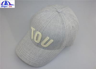 China 6 Panles Custom Baseball Caps With 3D Emboridery Back Snapback Leather Velcro for sale